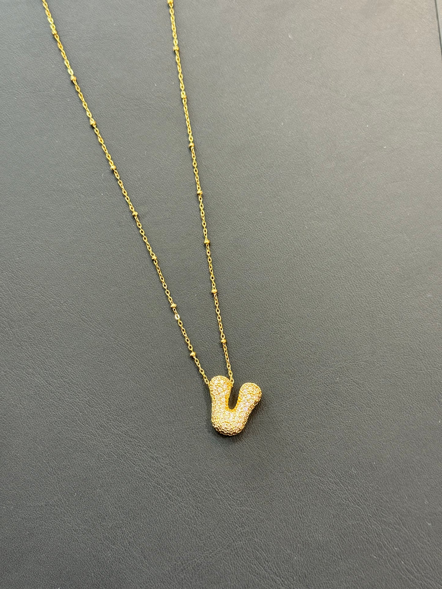 Bubble Initial Necklaces