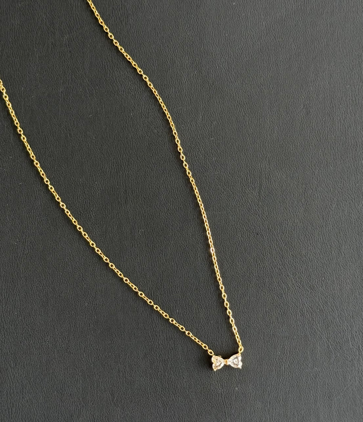 Minimal Bow Necklace