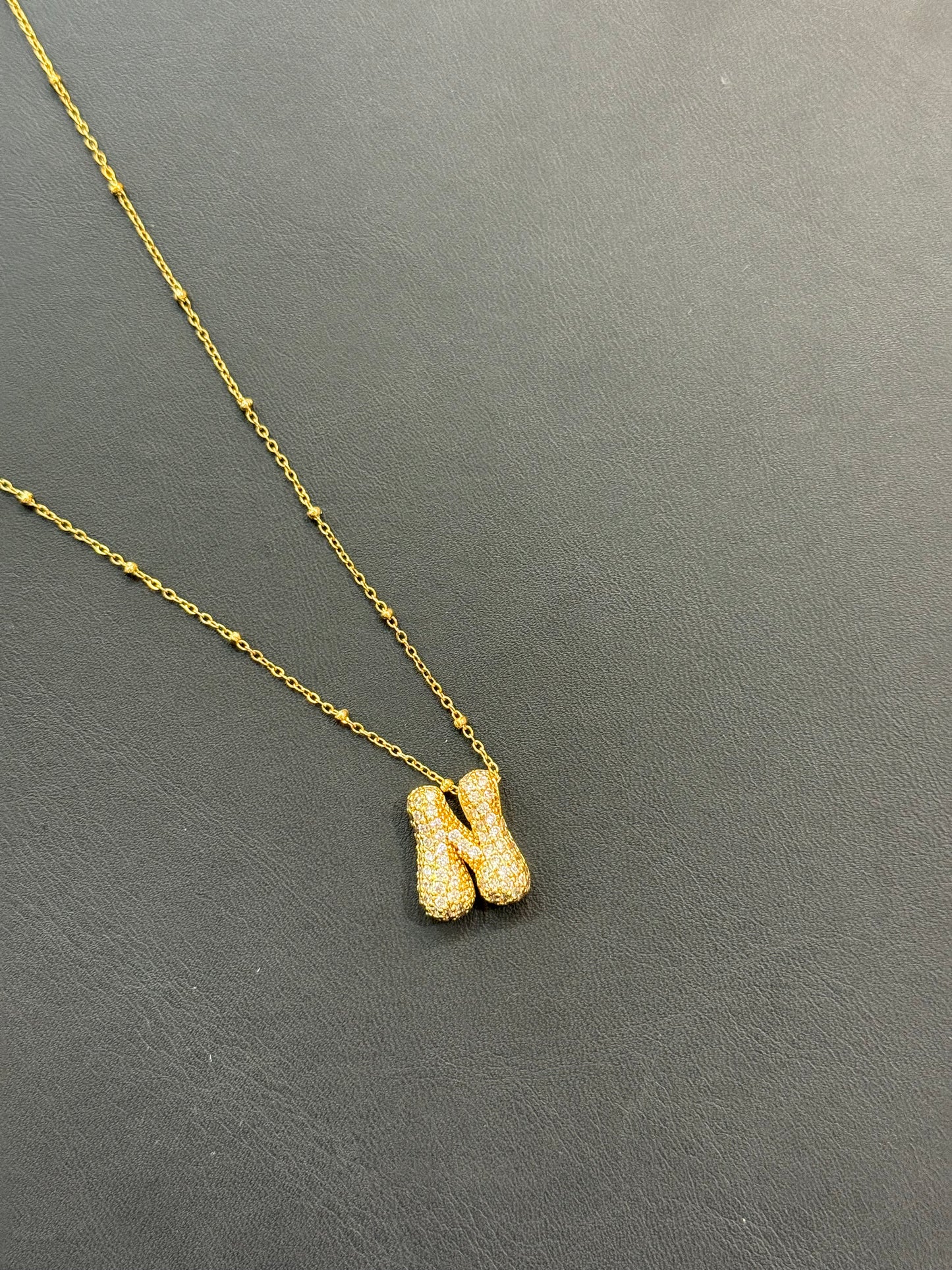 Bubble Initial Necklaces