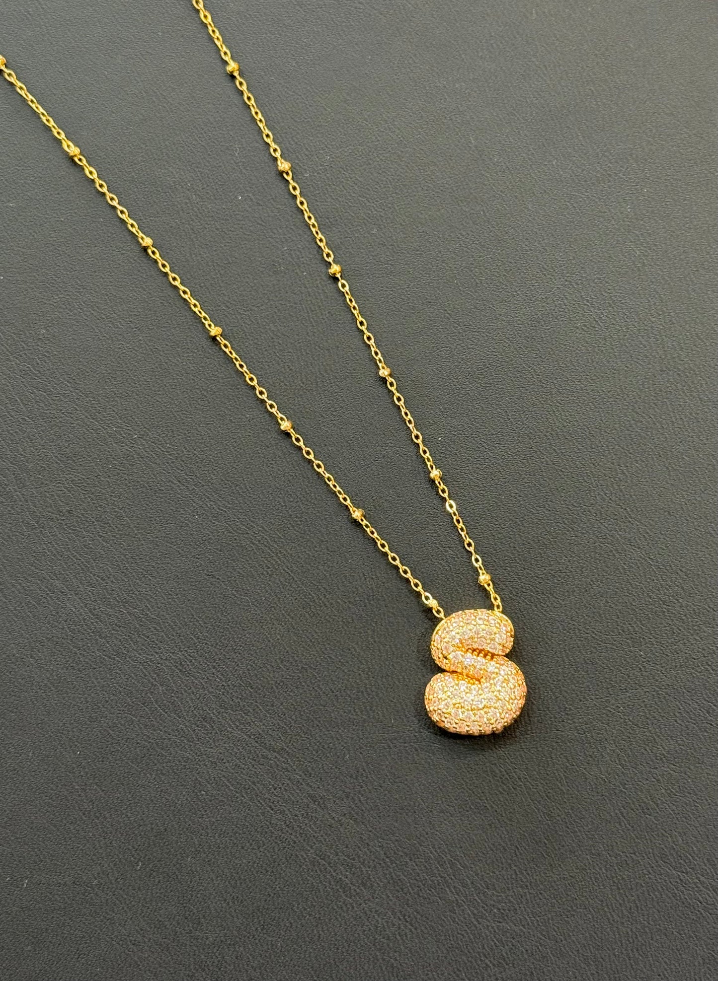 Bubble Initial Necklaces