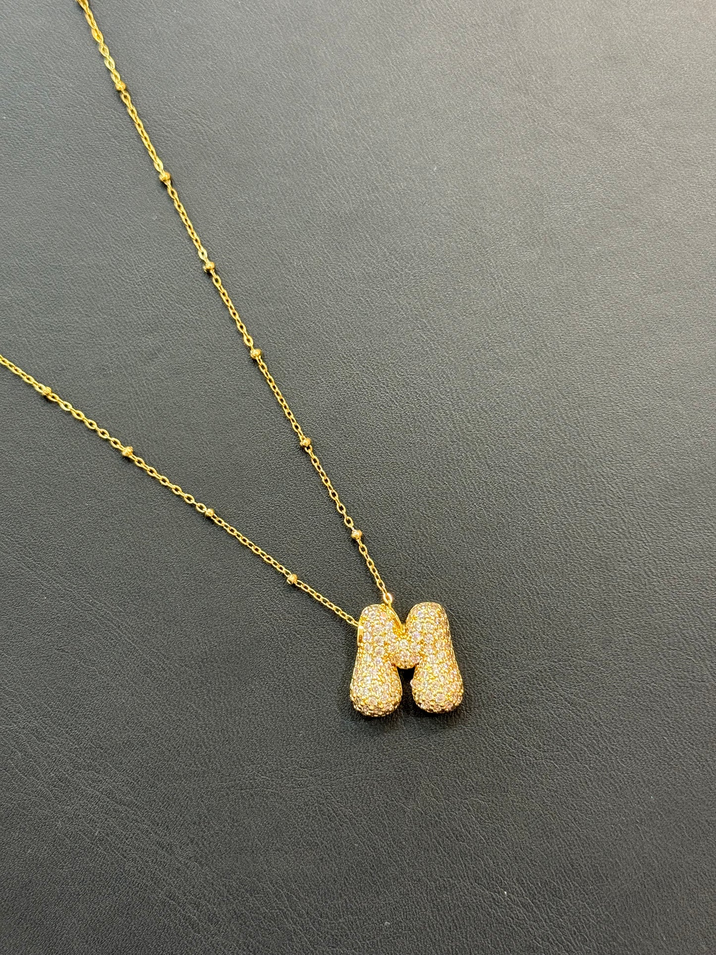 Bubble Initial Necklaces