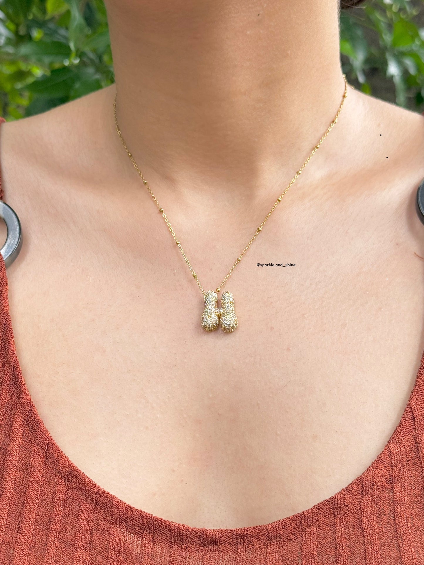 Bubble Initial Necklaces
