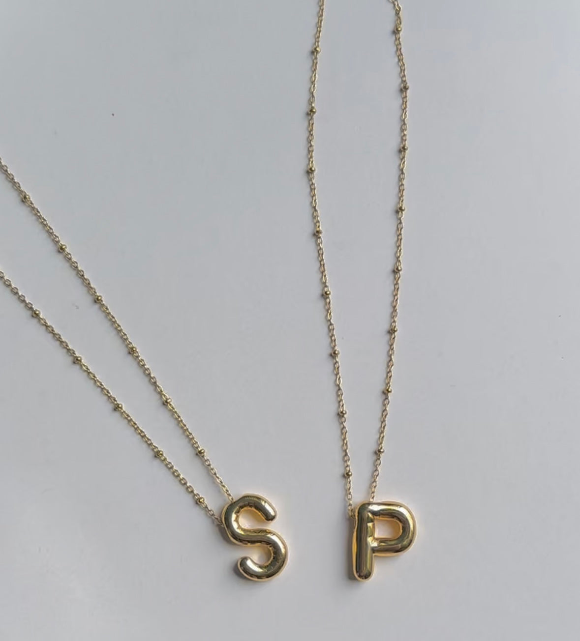 Beaded Initial Necklace