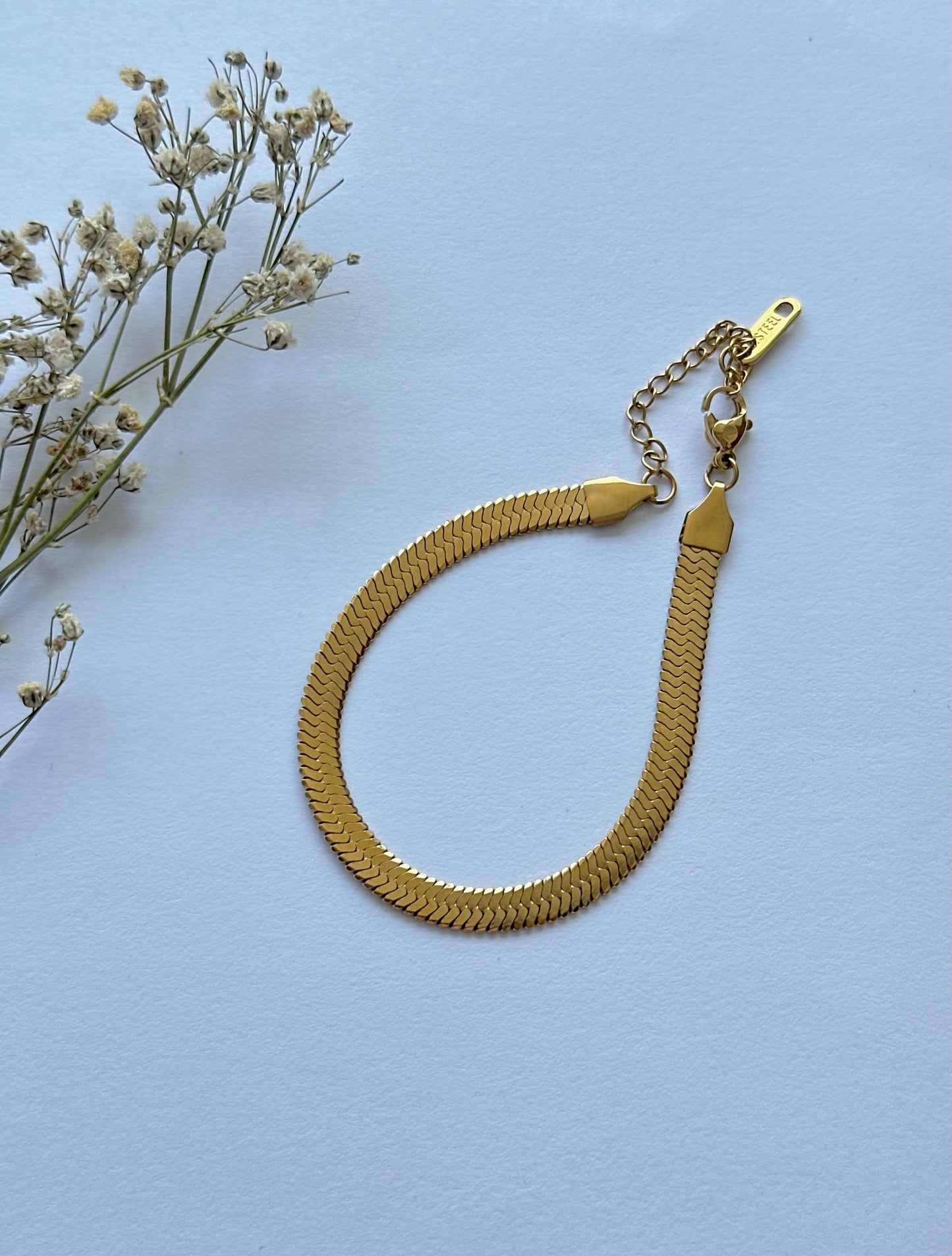 Gold Snake Chain Bracelet