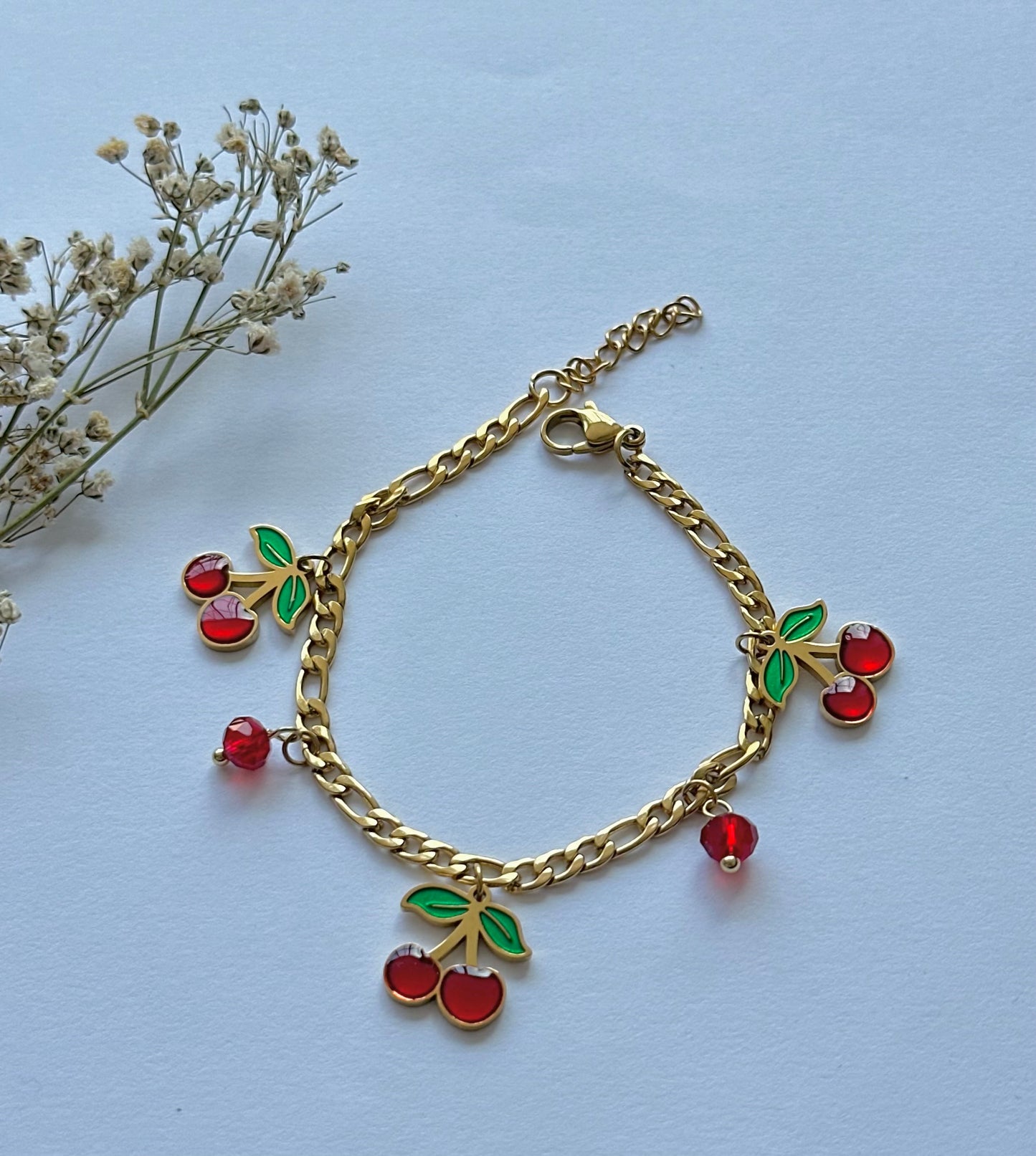 Cherry Chain Bracelet