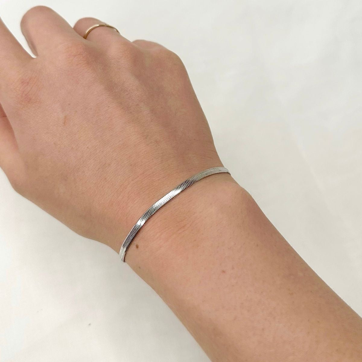 Silver Snake Chain Bracelet