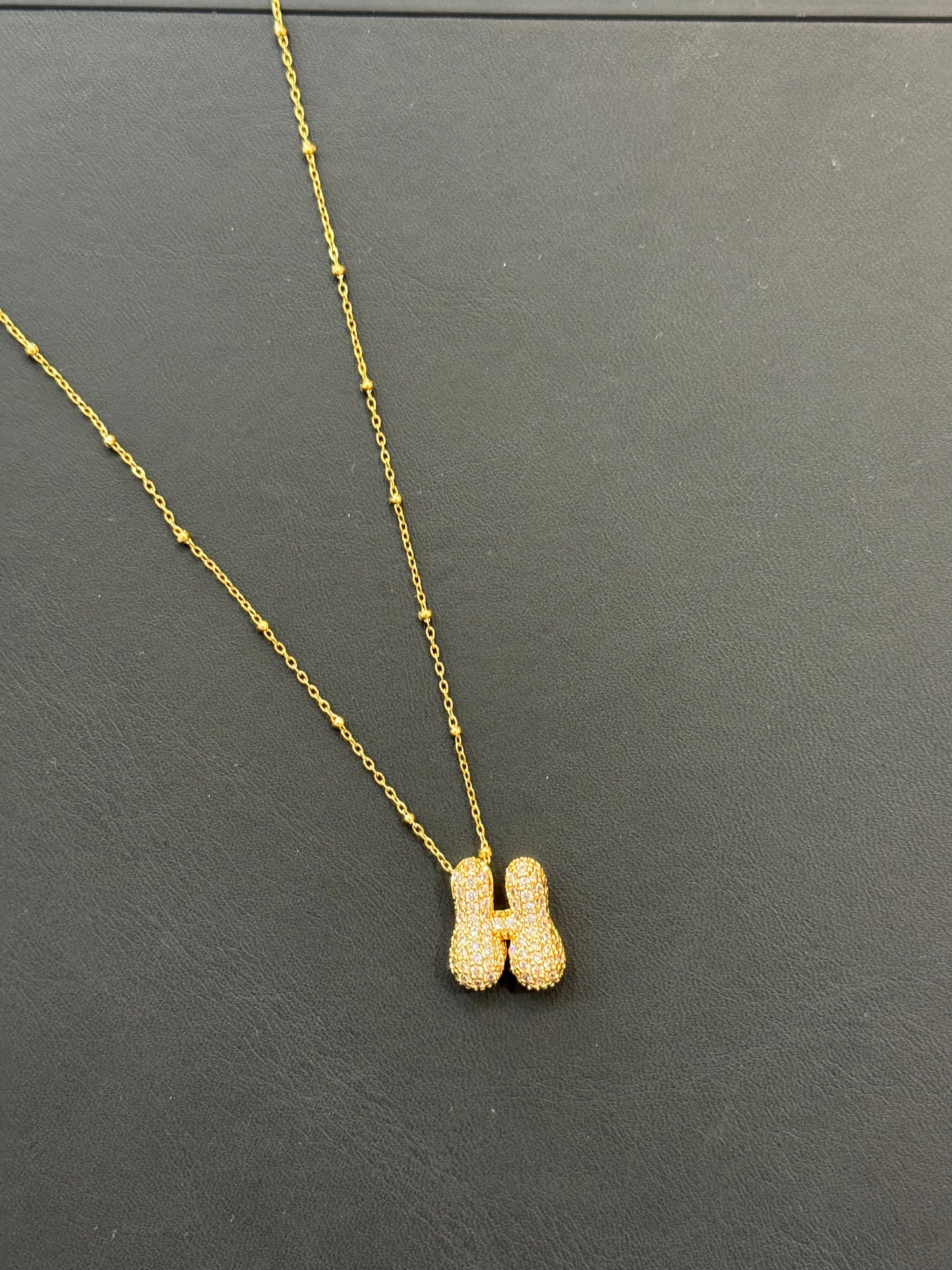 Bubble Initial Necklaces