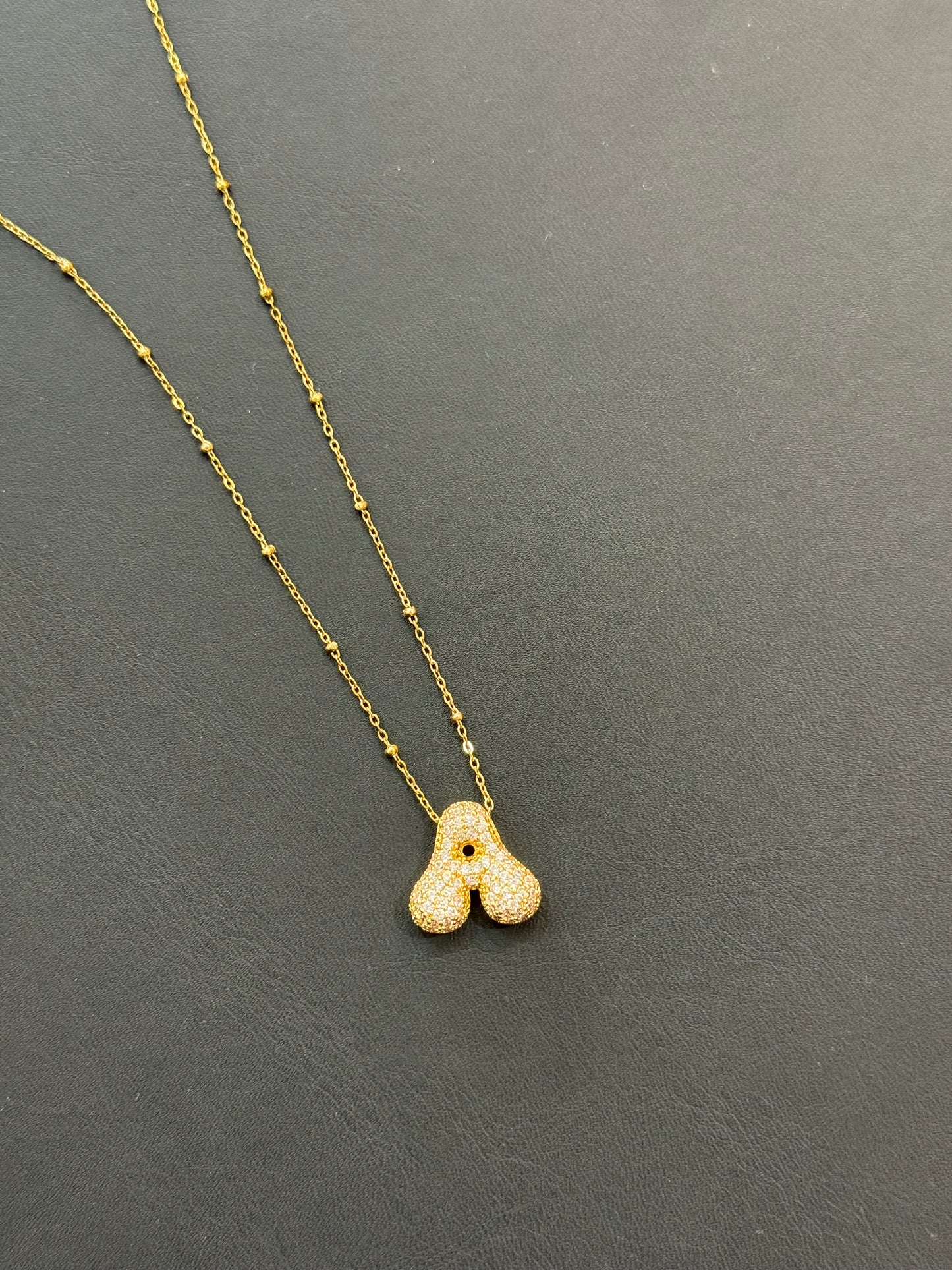 Bubble Initial Necklaces