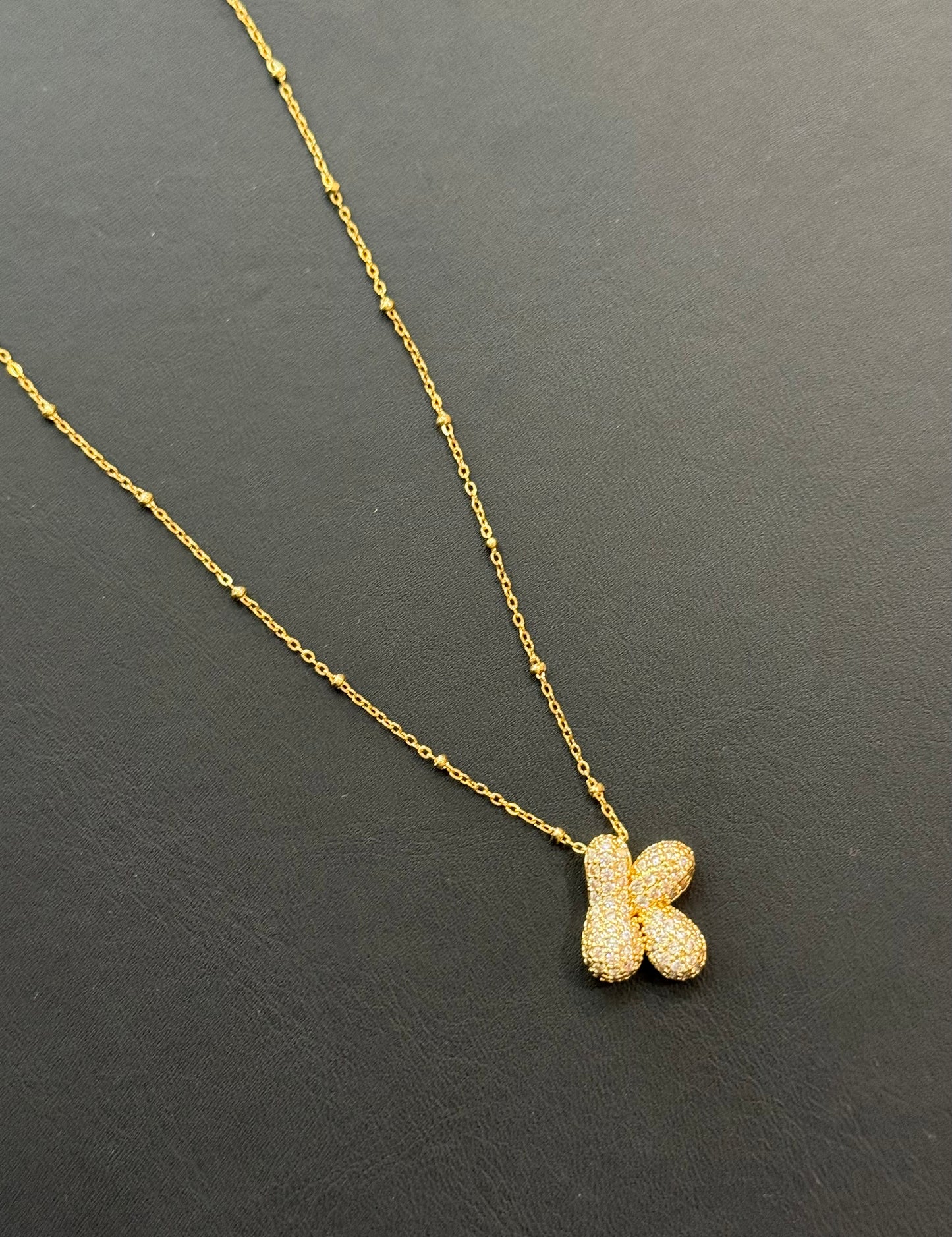 Bubble Initial Necklaces