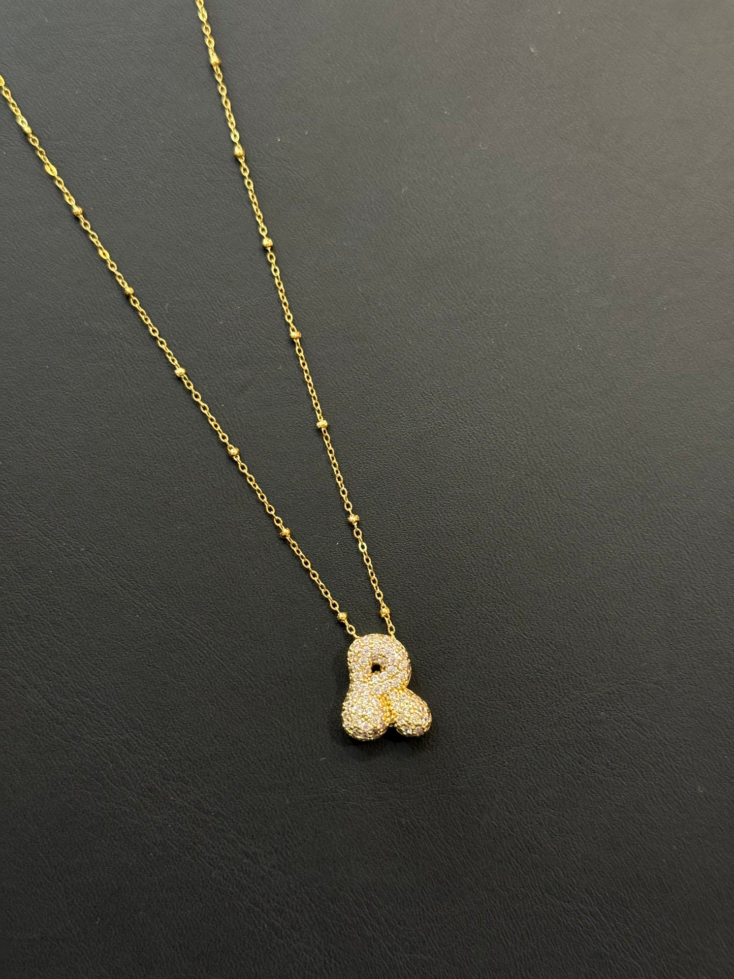 Bubble Initial Necklaces