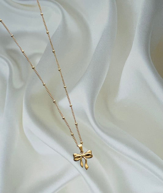 Dainty Bow Necklace