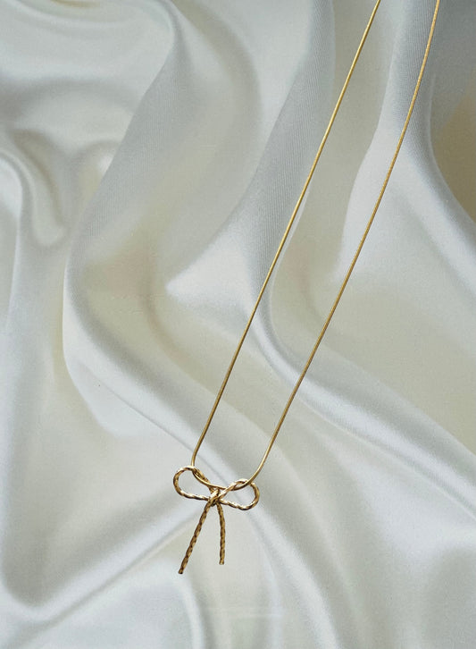 Tangled Bow necklace