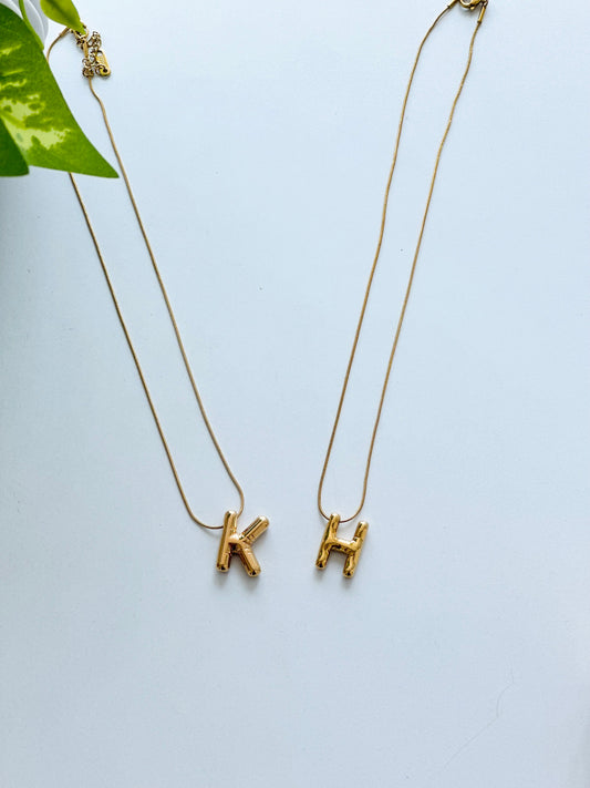 Initial necklace
