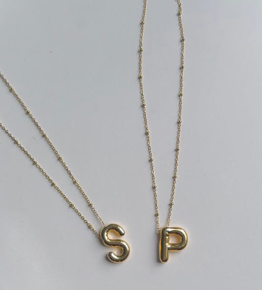 Beaded Initial Necklace
