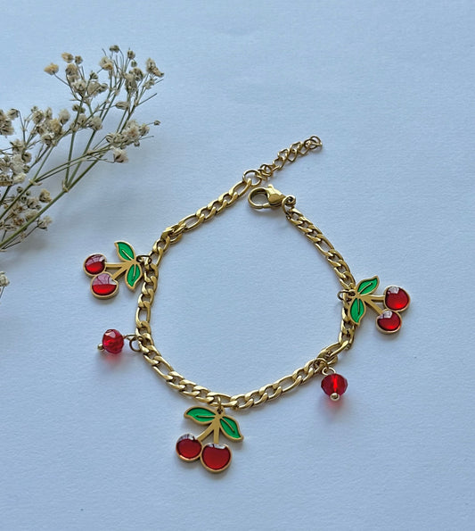 Cherry Chain Bracelet