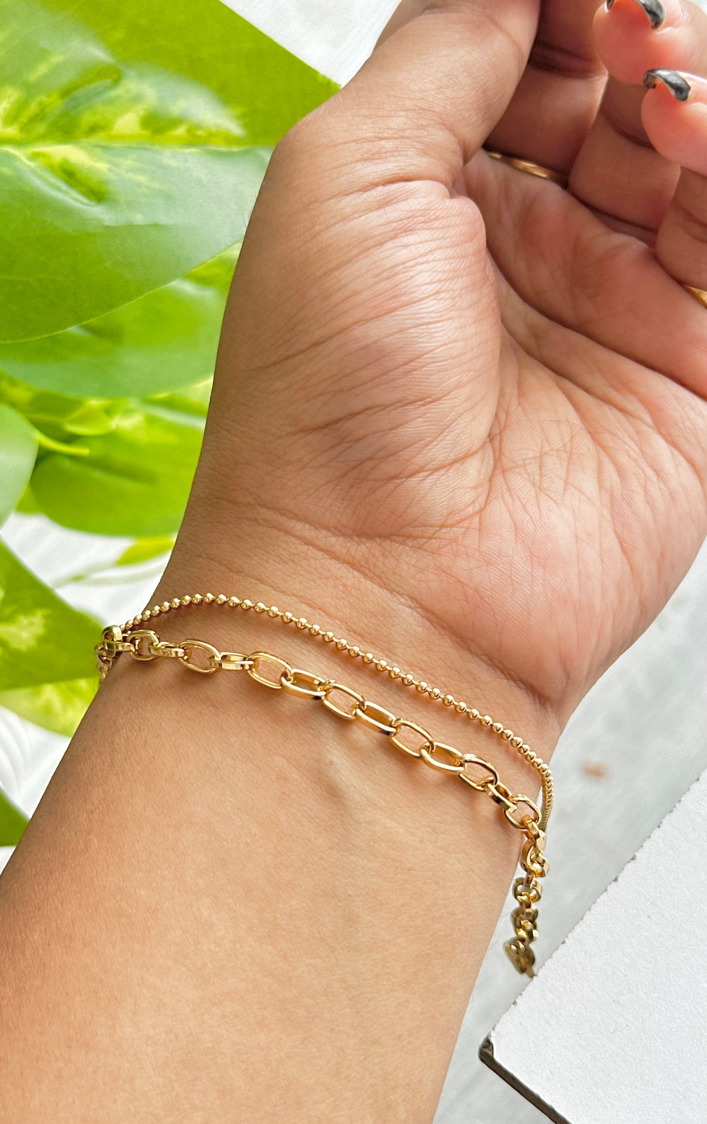 Double Layered Chain Bracelet