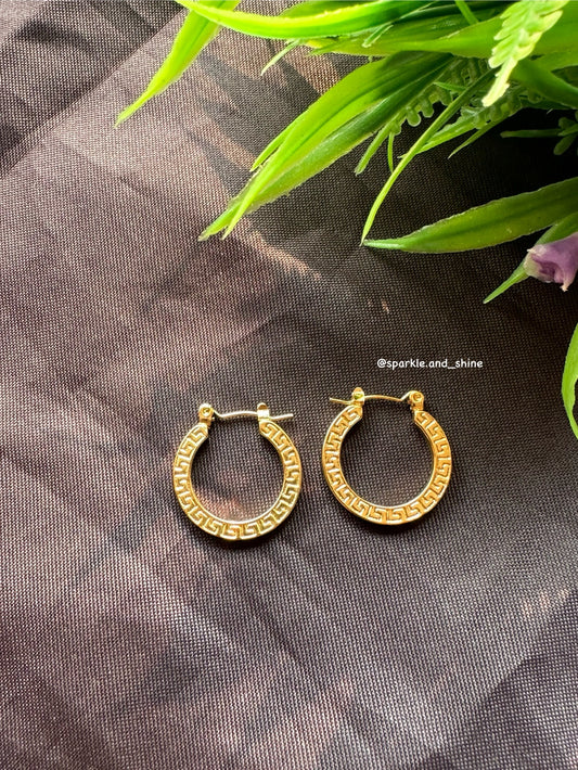 Greek key hoops